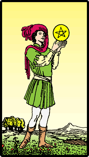 Page of Pentacles Tarot Card-spiritualuna.com