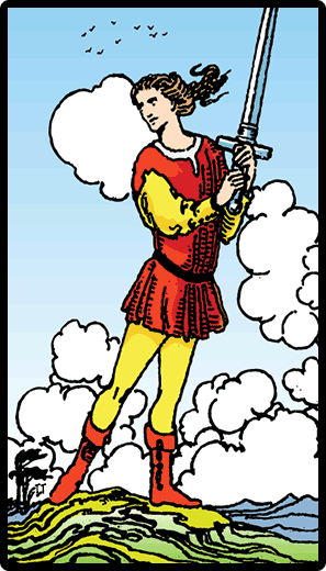 Page of Swords Tarot Card-spiritualuna.com