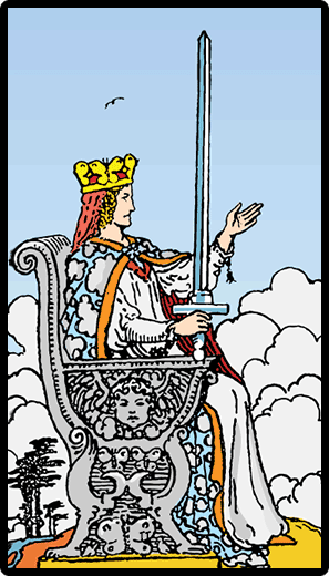 Queen of Swords Tarot Card-spiritualuna.com